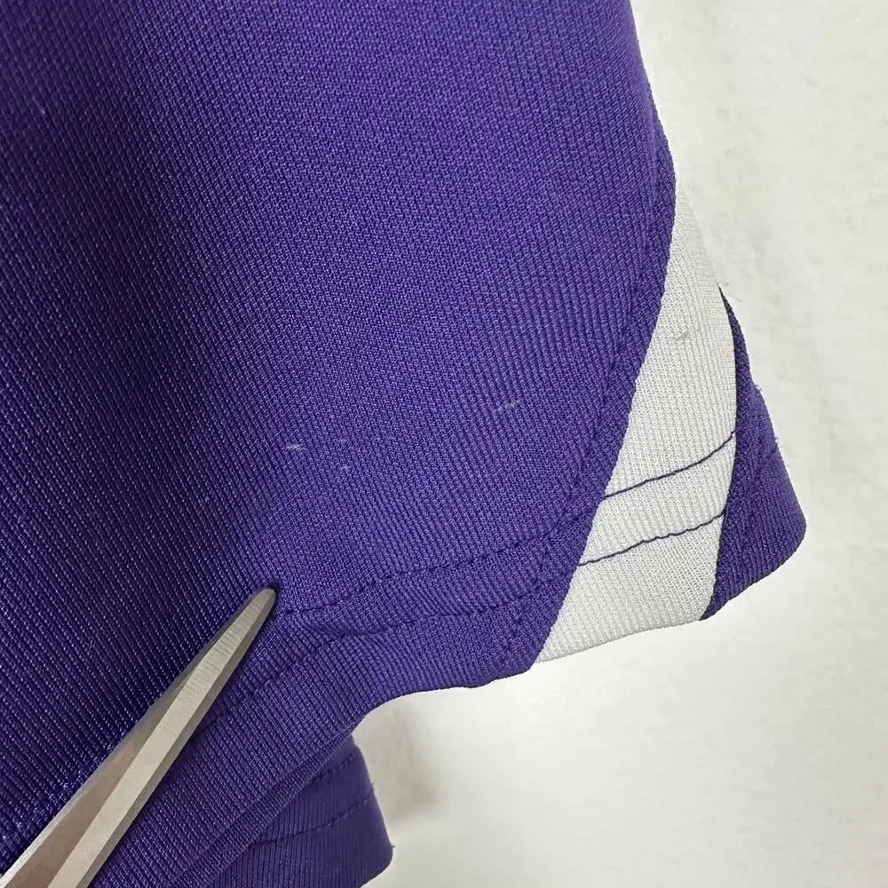 Under Armour Mens Loose Heatgear Minnesota State Short Sleeve Purple Polo Large